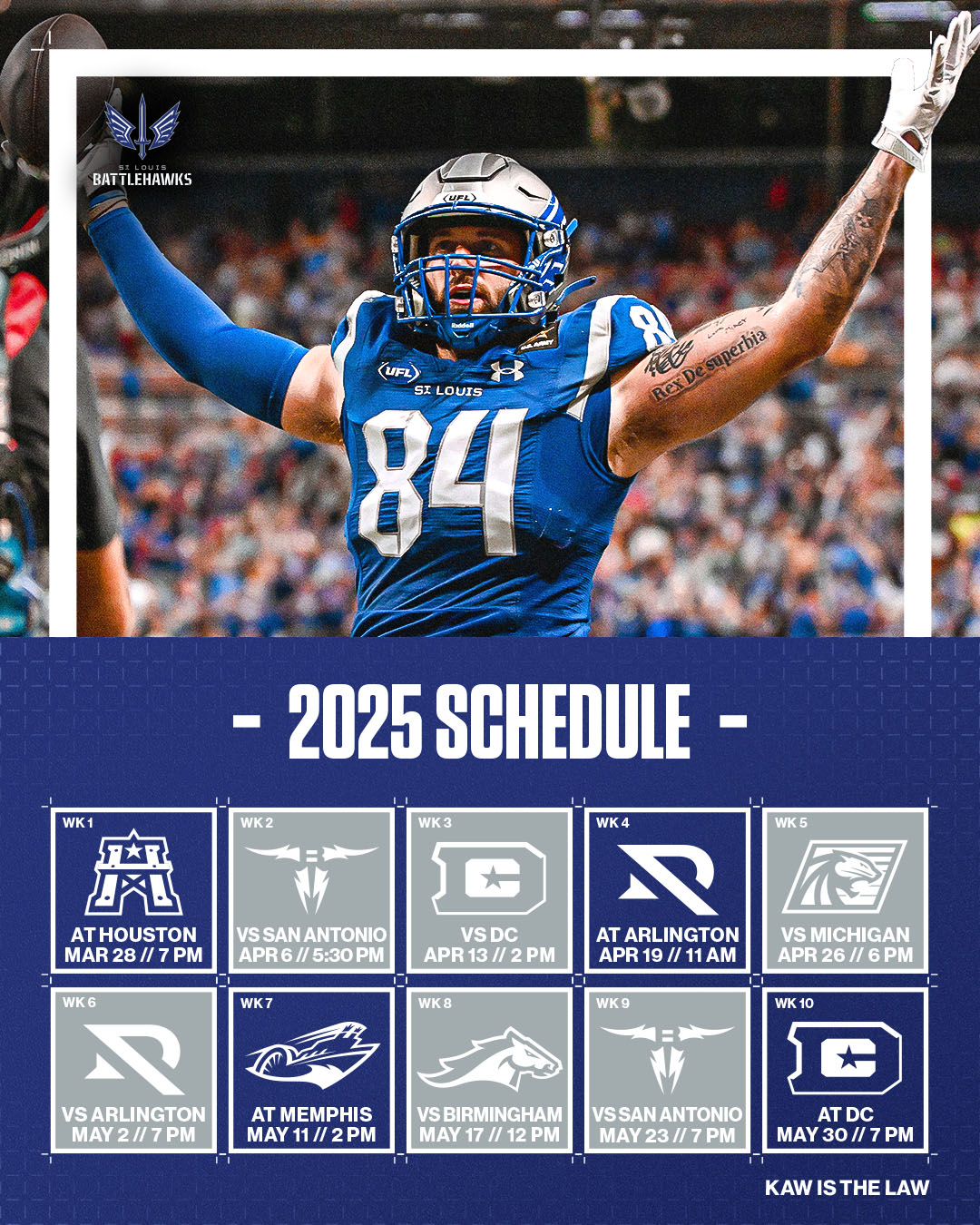 2025 Battlehawks Schedule Breakdown