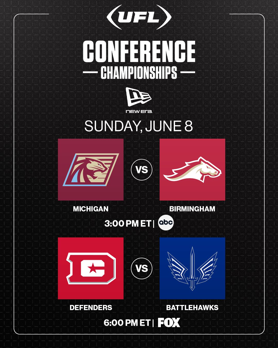 UFL Schedule Today June 8th 2025: Panthers vs Stallions, Defenders vs Battlehawks - TV Channels, Live Stream Odds