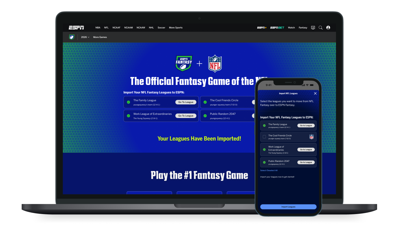 NFL Fantasy Moves to ESPN Fantasy. Here's What UFL, CFL, and IFL Fans Should Know